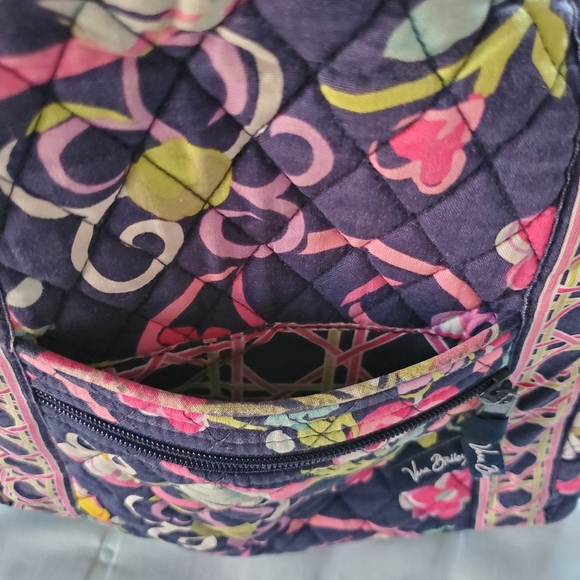 Navy Floral Vera Bradley Crossbody Bag - Picture 3 of 13